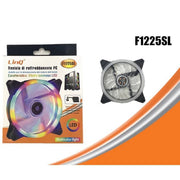 Trade Shop - Ventola Raffreddamento Cooling Fun Per Telaio Pc Luce 120 Led Multicolor F1225sl -