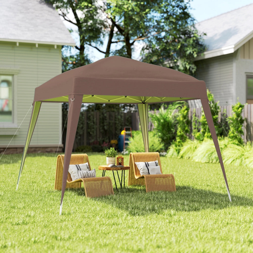 Gazebo Pieghevole da Giardino Pop-up ¨C Xylo ¨C 2,4x2,4m Beige Impermeabile Anti-UV