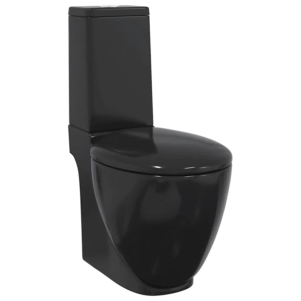 Vaso WC in Ceramica con Scarico Dietro Nero CFW4931671
