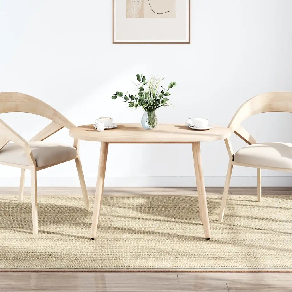 Piano Tavolo 100x50x2,5 cm in Legno Massello di Pino Ovale