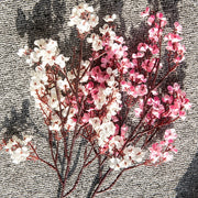 Trade Shop - 2 Pz Fiori Pesco Finti Artificiali Primavera Decorazione Interno Esterno Bouquet -