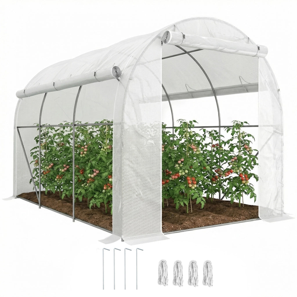 Serra da giardino 6 m2 ¨C zephmum ¨C Bianco 300x200 cm