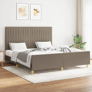 Giroletto senza Materasso Tortora 160x200 cm in Tessuto 3125231