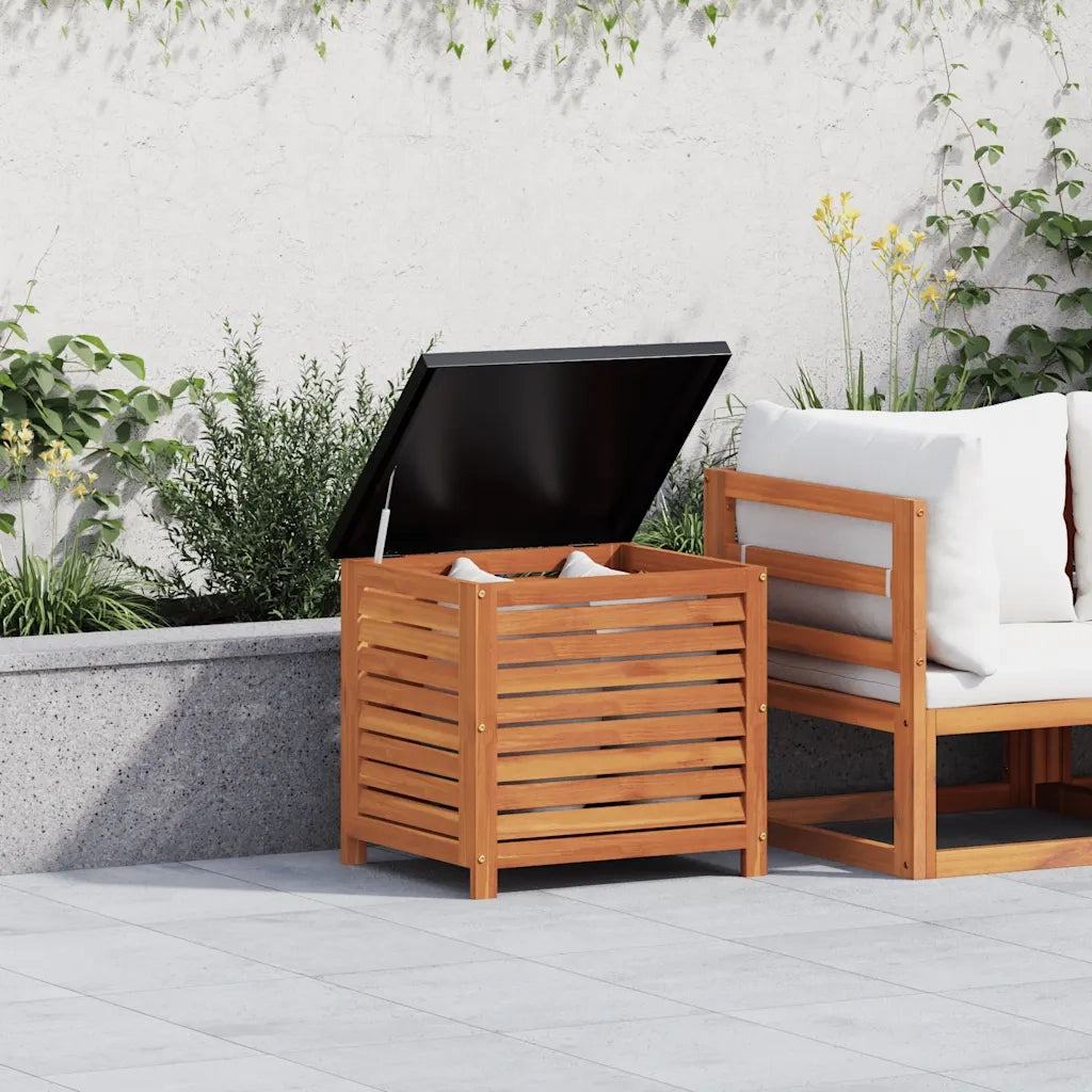 Contenitore da Giardino 60x50x55 cm Legno Massello di Eucalipto