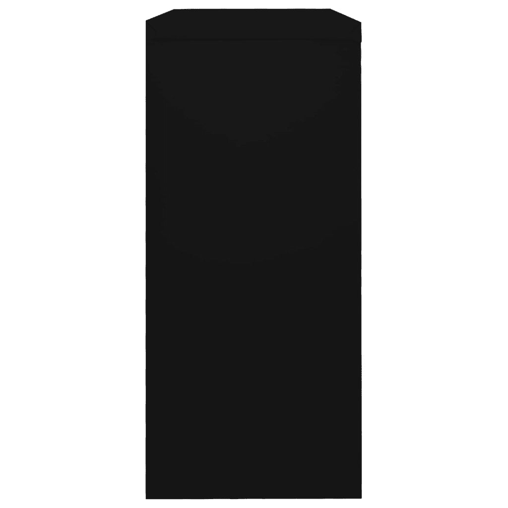 Armadio con Ante Scorrevoli Nero 90x40x90cm in Acciaio 336431