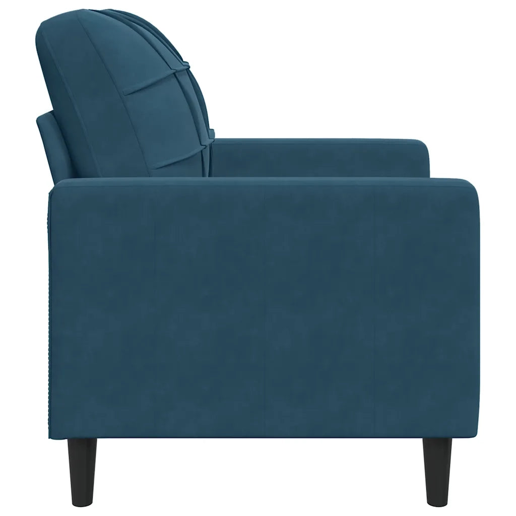 Divano Sedia-Poltrona Blu 60 cm Velluto 899233