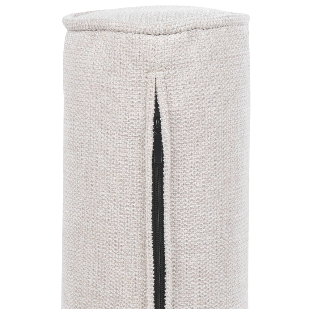 Divano retrò a 2 posti Imbottito in tessuto beige con schienale imbottito stile retrò soggiorno