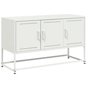 Mobile TV | Armadietto TV | Mobile Porta TV Bianco 100,5x39x60,5 cm in Acciaio
