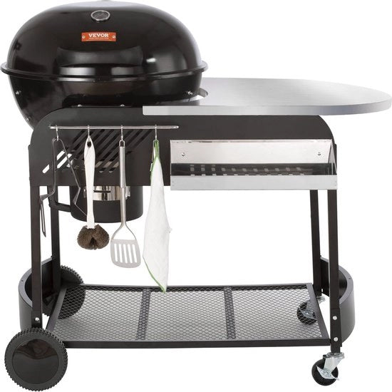 Barbecue a Carbone - 79 x 109 x 101 CM - 53 CM Griglia - Ceramica Geblu - Ruotato