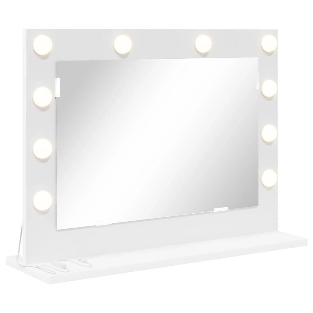Specchio da Toeletta con Luci LED Bianco 60x45x18 cm