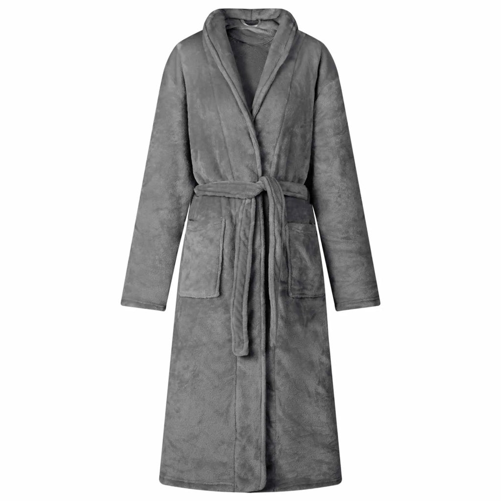 Accappatoio senza Cappuccio Grigio scuro xxxl Flanella CFW3732334