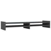 Supporto per monitor mobile da scrivania 100 x 27 x 15 cm legno di pino massiccio grigio 02_0044846