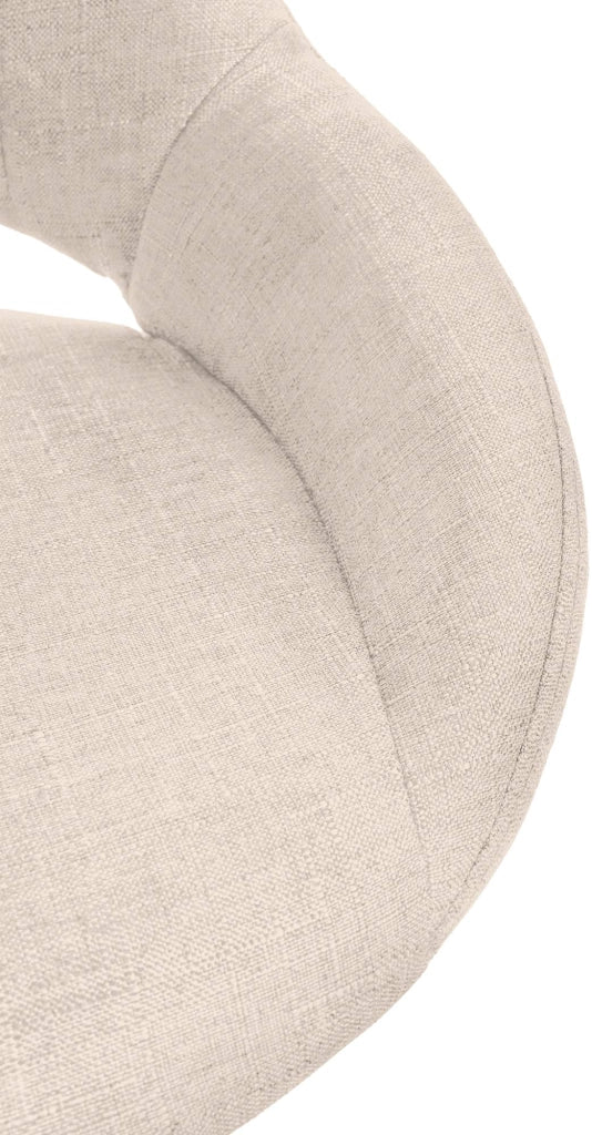 Sgabello bar Milet tessuto cromato 6