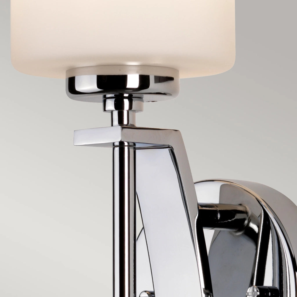 Applique bagno Taylor cromo lucido vetro opale G9 Quoizel
