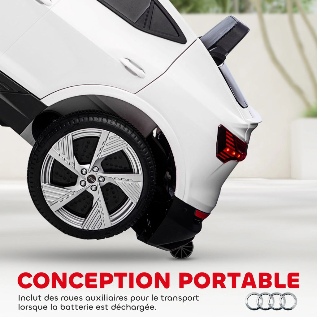 Automobile Elettrica per Bambini Audi e-tron Sportback ¨C zephmum ¨C Bianco