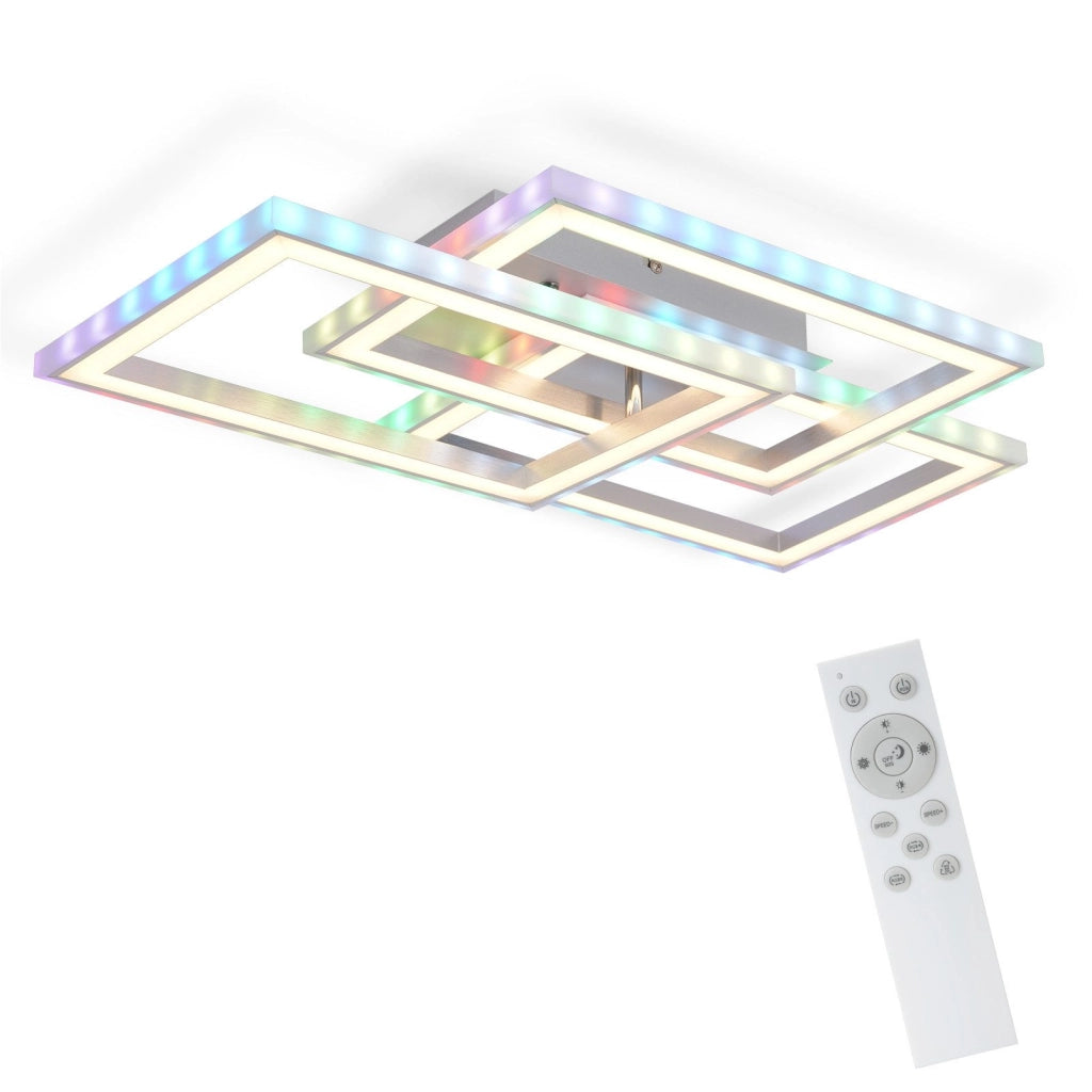 ZMH Lampada da soffitto plafoniera LED RGB dimmerabile telecomando per camera letto