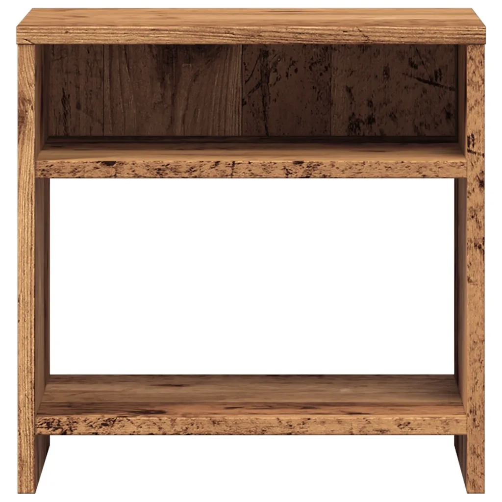 Comodino-Tavolino da notte Legno Vecchio 40x30x40 cm in Truciolato 772814