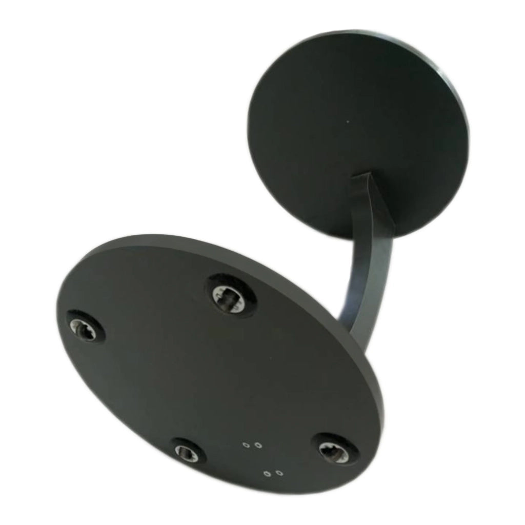 Tavolino rotondo con rotelle 56 x 38 cm grigio 03_0008666