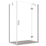 Box doccia due lati con porta battente 8mm h195 regina, misura 80x80