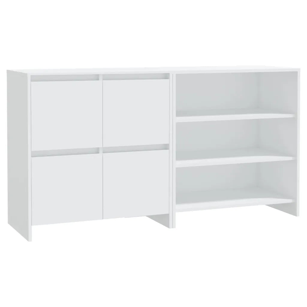 Credenze 2 pz Bianche in Legno Multistrato cod mxl 7985