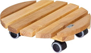 Carrello per piante 34 x 8 cm per uso interno Realizzato in legno di alder FSC certificato naturalmente oliato Ruote morbide Capacità di carico 100 kg Prodotto in UE - 20026201.