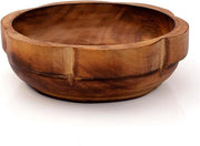 Servizio di Servizio per Snack in Legno di Mango - 6x2 cm - Per Frutta Secca e Chips - Display per Salotto - Servizio per Chiavi - Decorazione per la Sala da Pranzo