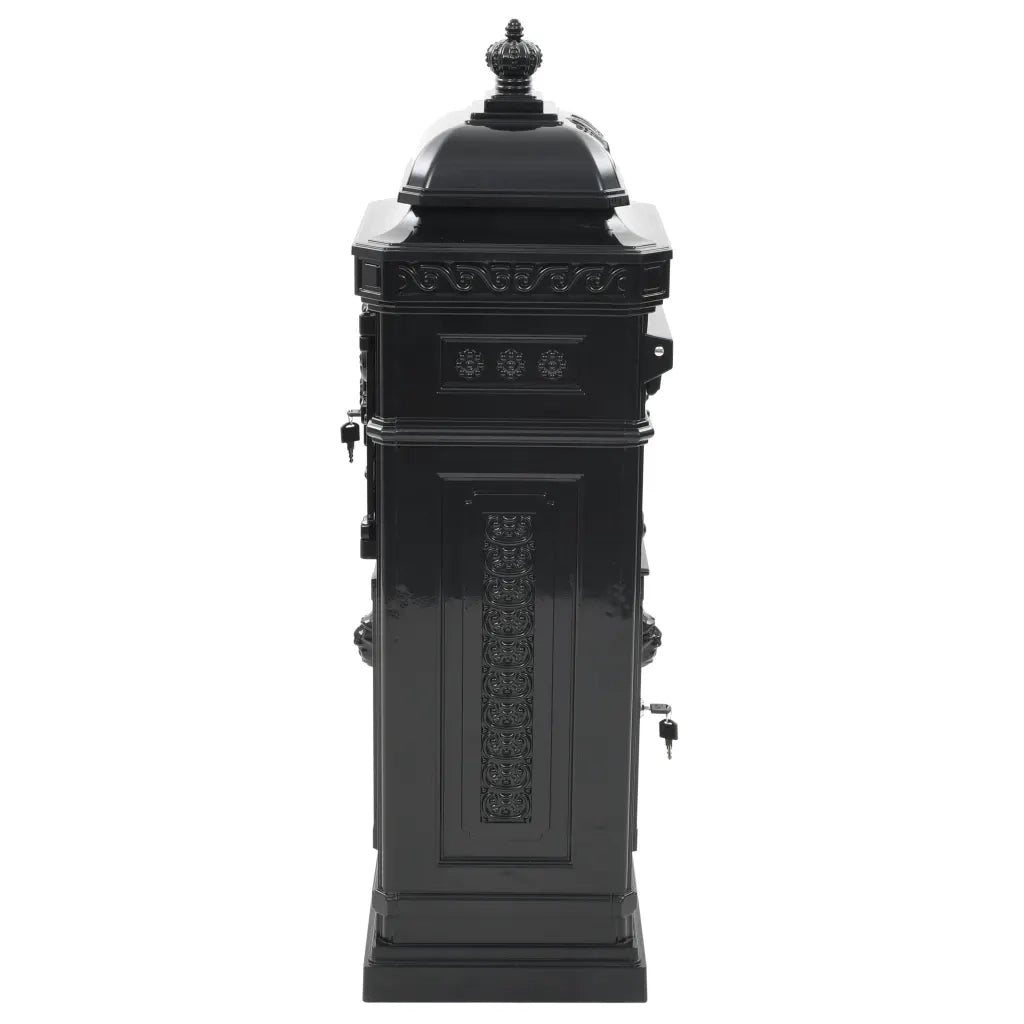 Cassetta della Posta in Alluminio Inossidabile Vintage Nera CFW8715606