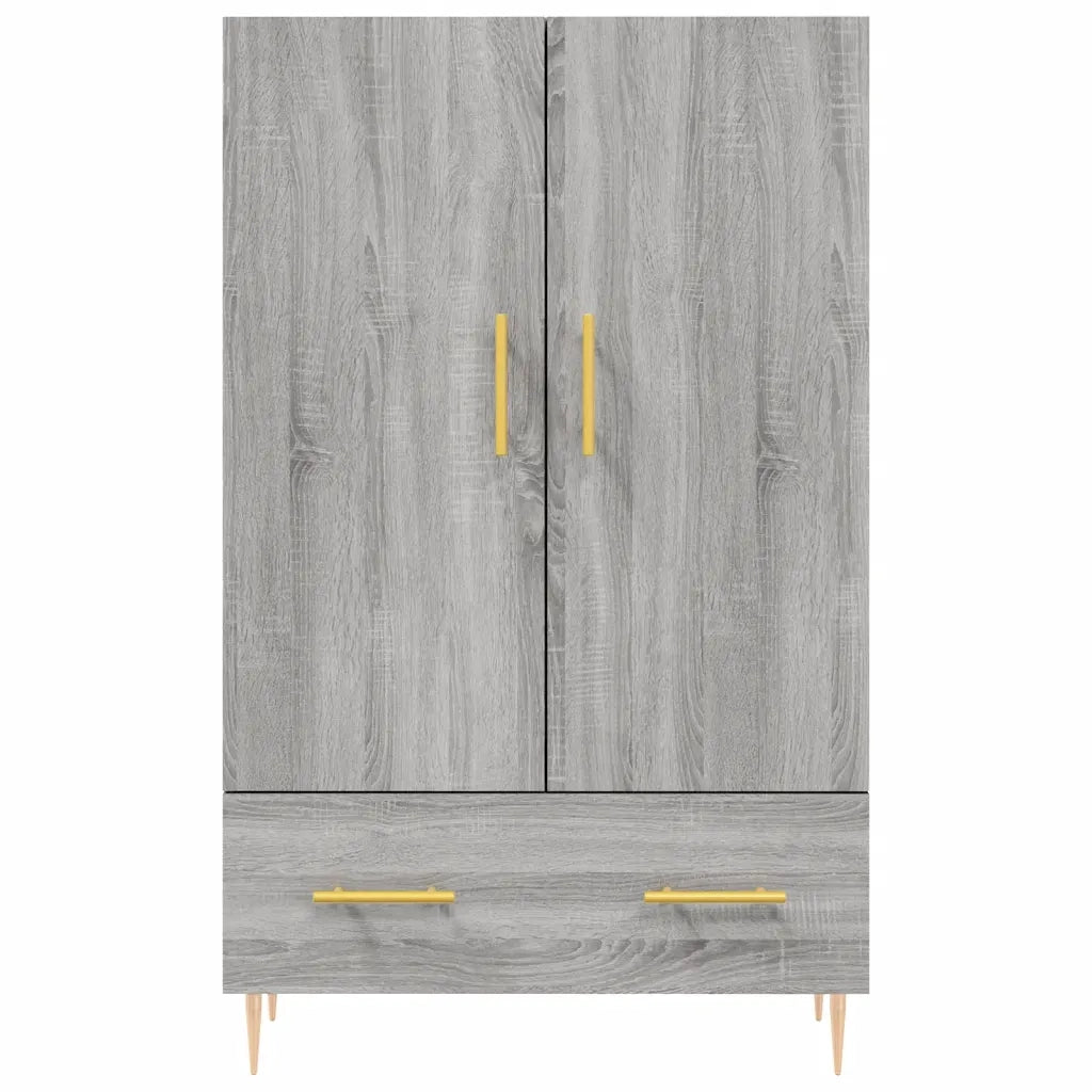 Credenza Grigio Sonoma 69,5x31x115 cm in Legno Multistrato 828226