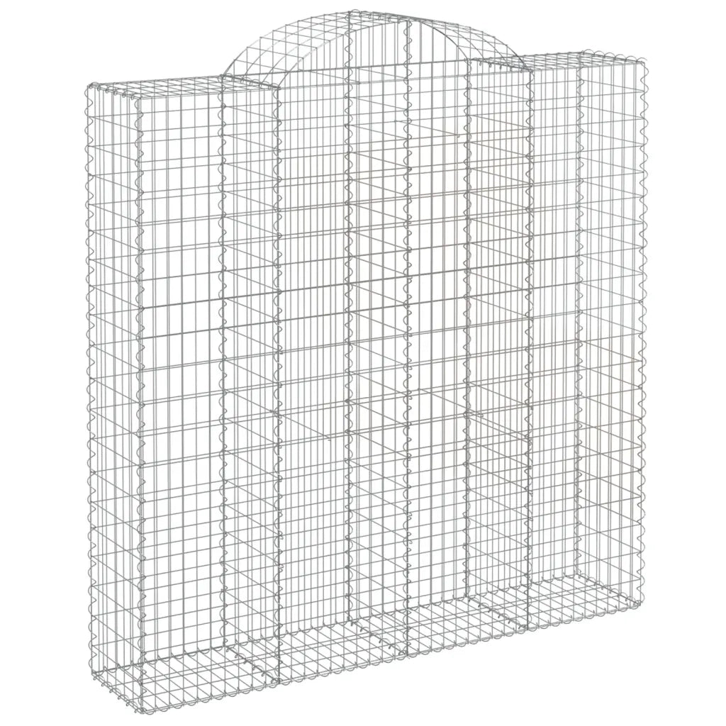 Cesti Gabbioni ad Arco 10 pz 200x50x200/220 cm Ferro Zincatocod mxl 76116