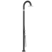 Doccia Tradizionale In Alluminio Funny Yin Top Line Con Miscelatore E Doccetta Colore Perla Nera Cv-T345-Tl/7300