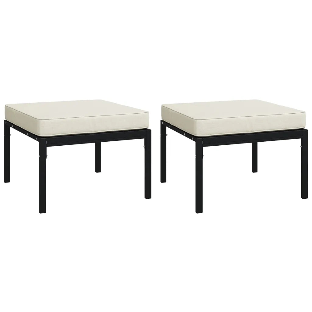 Set Salotto da Giardino 7pz con Cuscini Sabbia in Acciaio 3187957