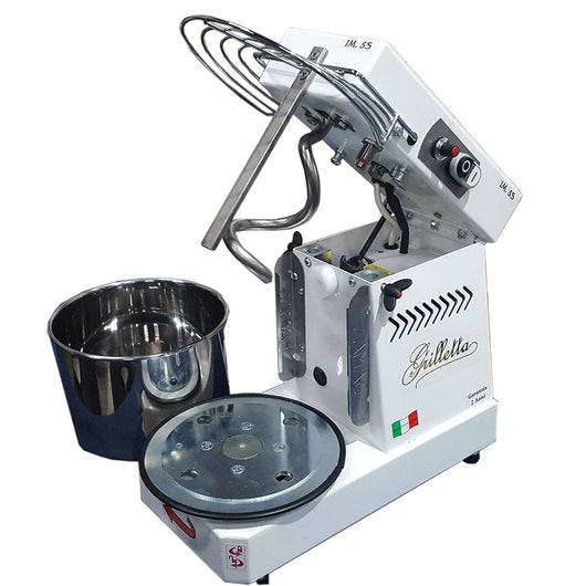 Impastatrice a Spirale Ribaltabile Vasca Estraibile 5Kg 350W Famag Grilletta IM 5S 10 Velocità