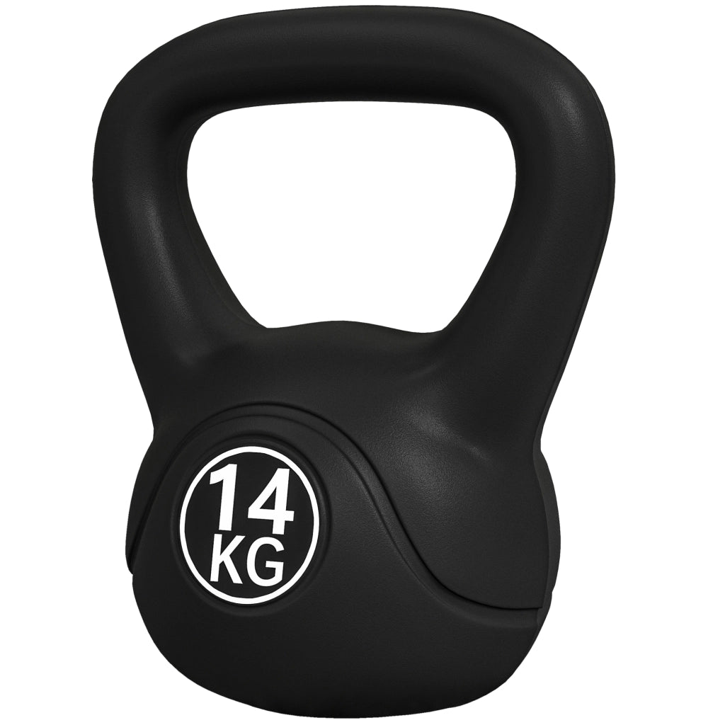 Kettlebell 14 kg ¨C Minimal ¨C 26x18x32 cm Nero