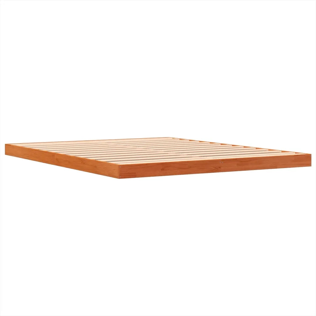 Giroletto Marrone Cera 150x200 cm in Legno Massello di Pino 847149