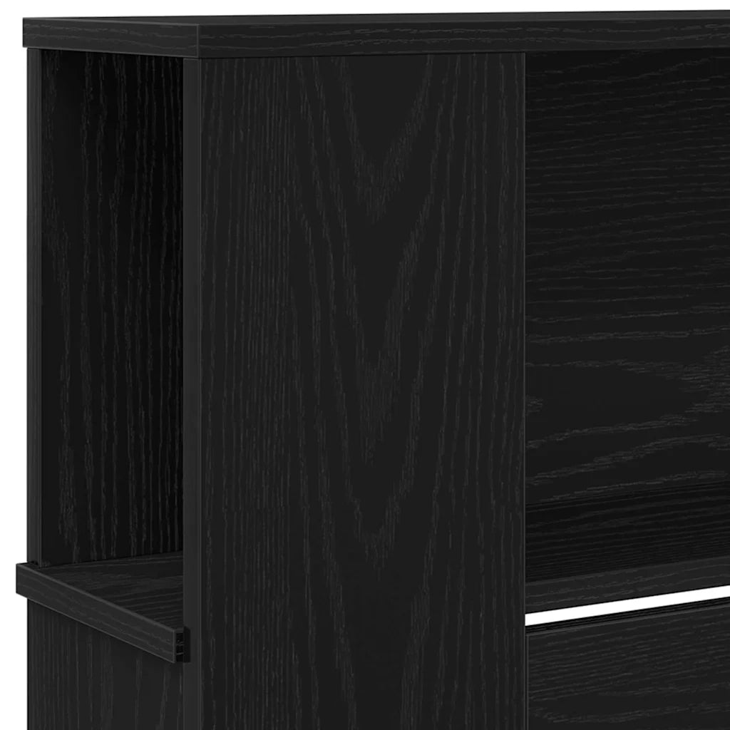 Testata del letto Rovere Nero 220 x 18,5 x 102,5 cm 862092