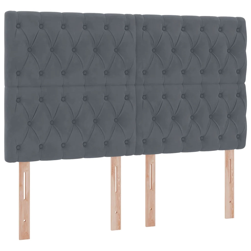 Letto con contenitore e materasso Grigio scuro 140 x 190 cm 3372088