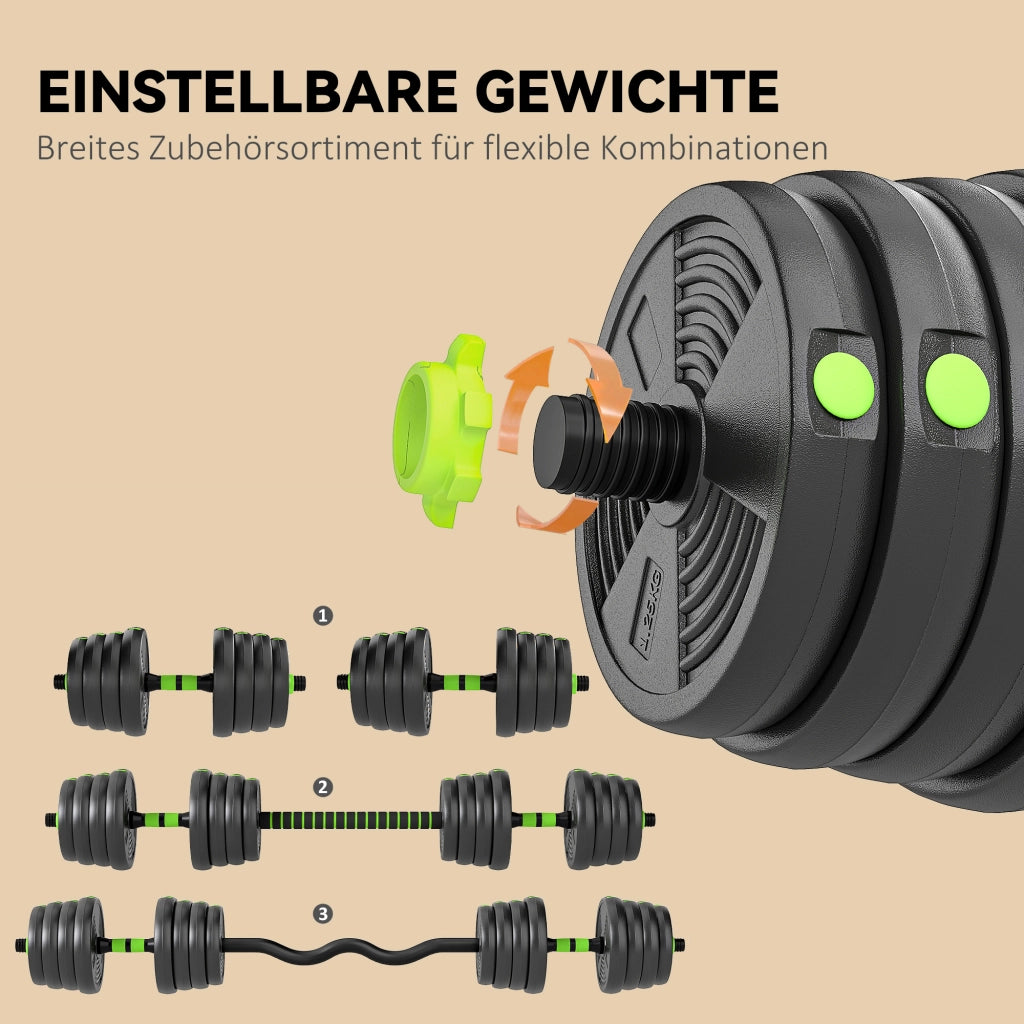 Set di manubri regolabili 30 kg ¨C zephmum ¨C per allenamento forza