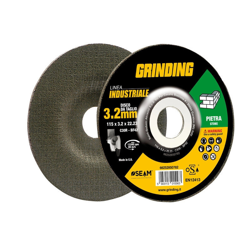 GRINDING INDUSTRIALE DISCO PIETRA DEPRES 115X3,2- 5,0 pz