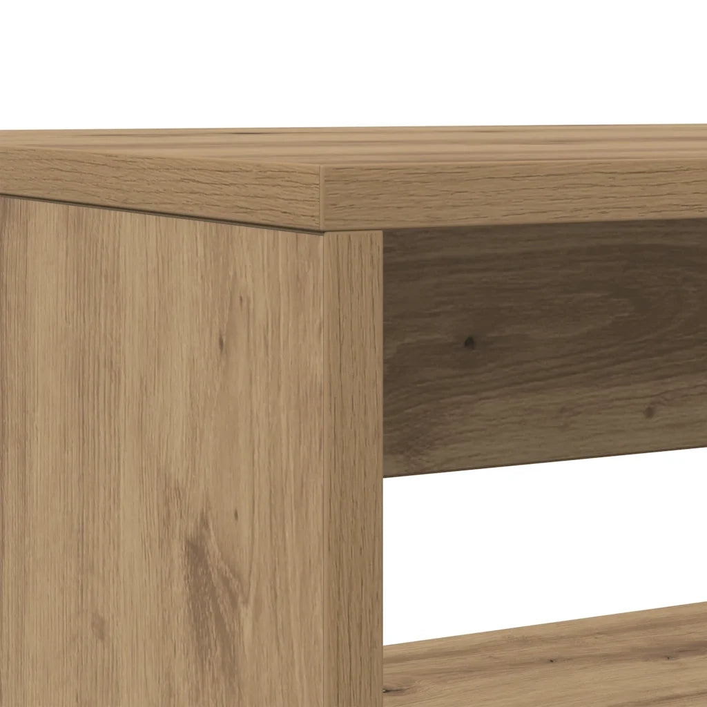 vidaXL Set Tavolo da Pranzo e Panche 3pz Rovere Artigianale Truciolato