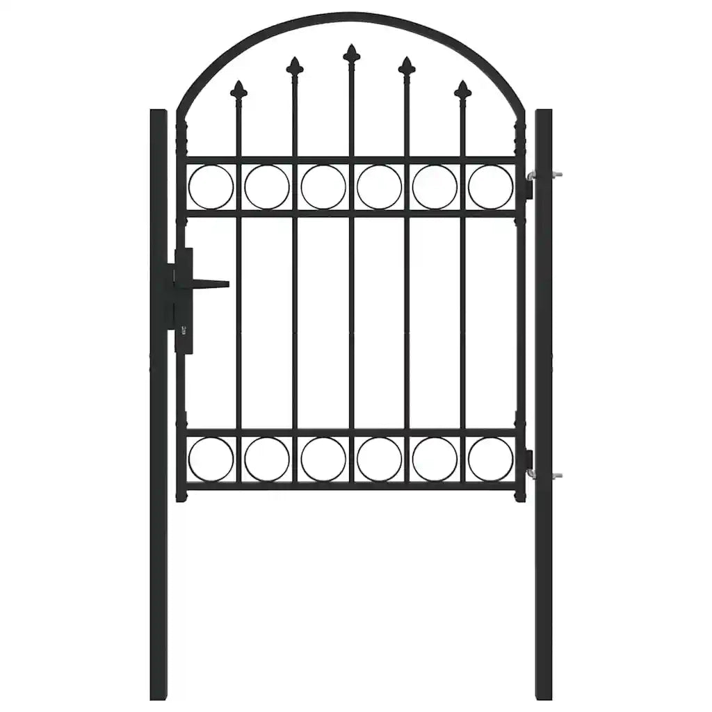 vidaXL Cancello per recinzione Grigio 100 x 125 cm
