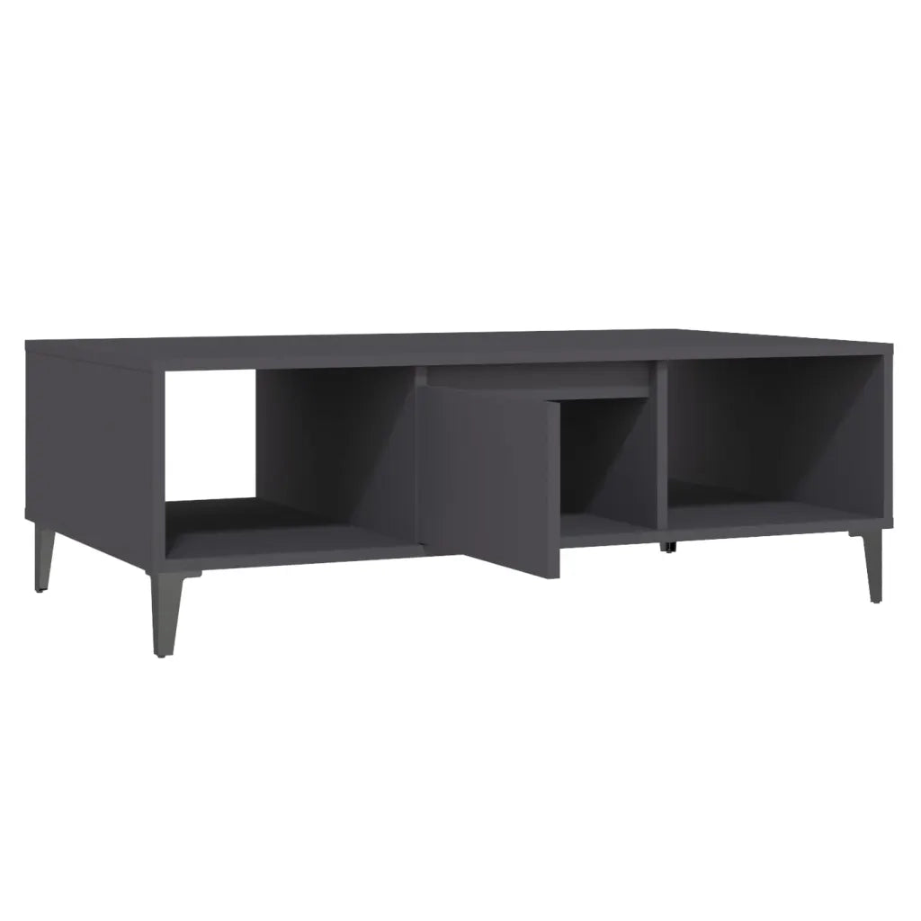 Tavolino da Salotto Grigio 103,5x60x35 cm in Legno Multistrato 806024