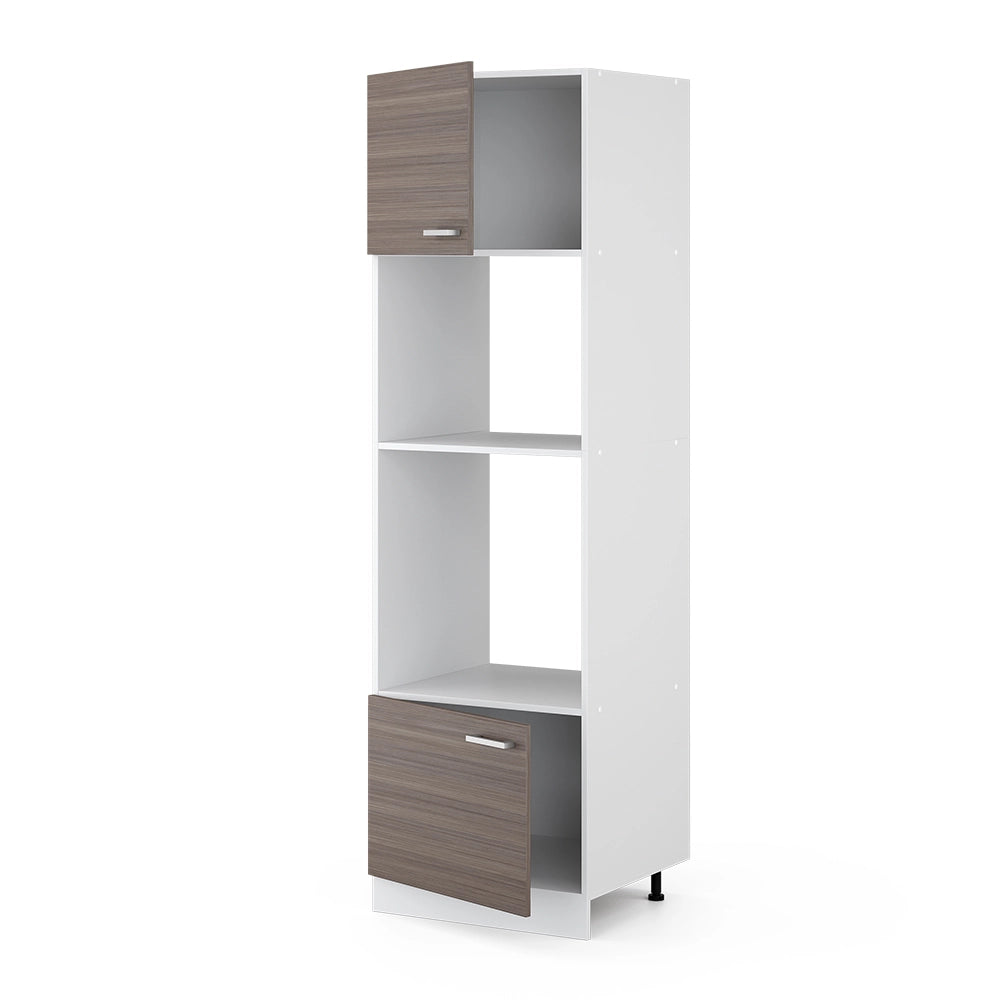 Vicco Dispensa universale Grigio 60 cm con ripiani e ante a giorno