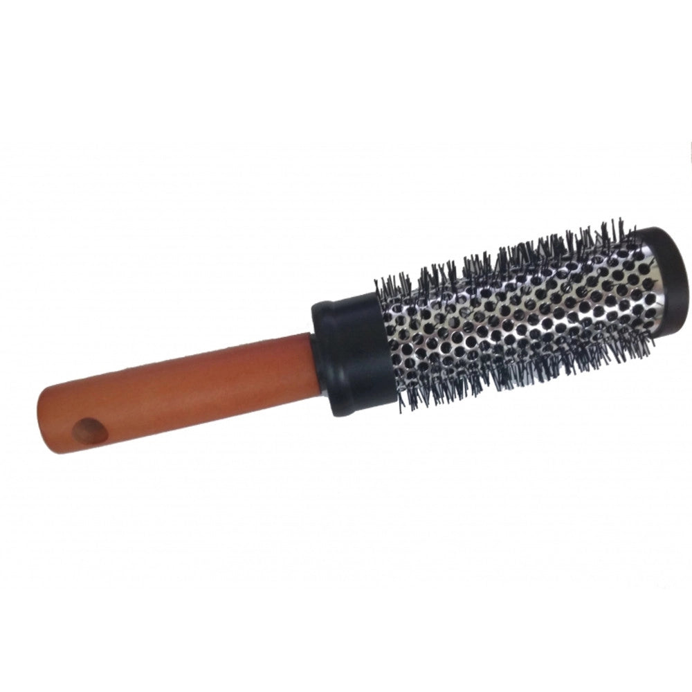Trade Shop - Spazzola Per Capelli Tonda 0.4 Mm Setole Rigide Professionale Messa In Piega -