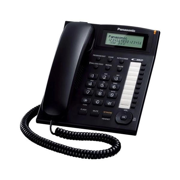 Panasonic kx-ts880exb telefono telefono analogico nero identificatore di chiamata