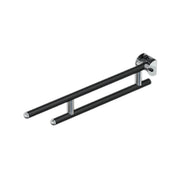 Barra maniglione ribaltabile cm 76 nero opaco/cromo