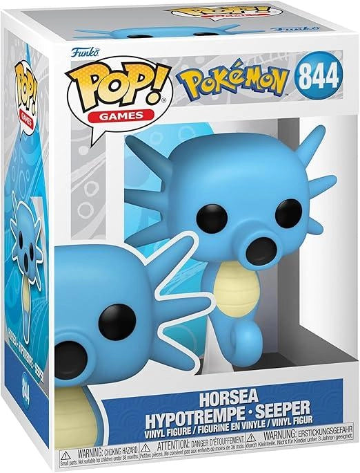 Funko Pop! Games: Pokemon - Horsea - Figura in Vinile da Collezione ,Eta 3+