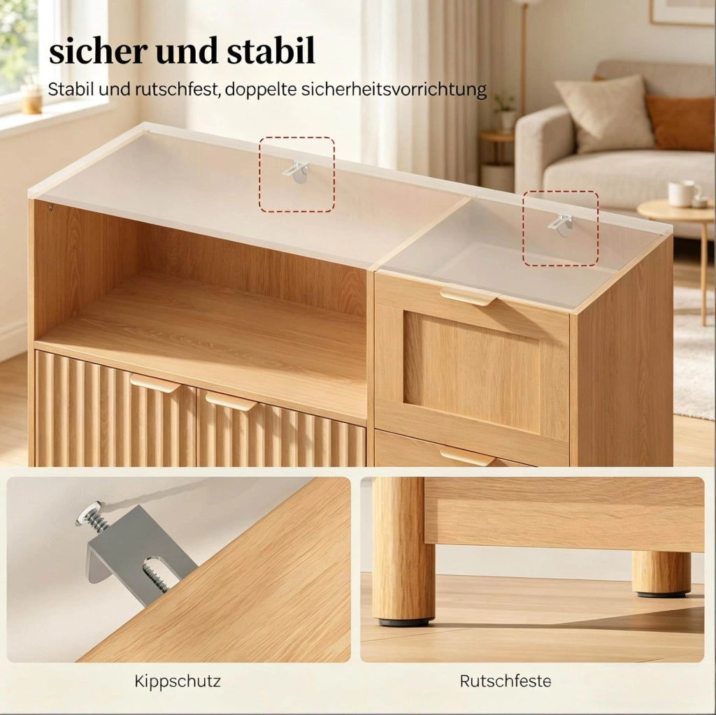 Credenza da cucina 90x35x80 cm effetto legno