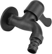 Furgone per giardino con valvola di alta qualità in acciaio inossidabile - supporto per parete - rubinetto - design moderno - vanne ceramiche senza goccia - adatto per lavatrici