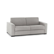 Divano fisso Cianite, Divano a 2 posti Large, Made in Italy, SofÒ  Soggiorno, in tessuto imbottito, con Braccioli slim, cm 180x95h90, Grigio