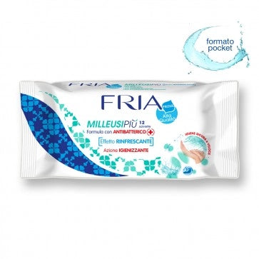 FRIA SALVIETTE MILLEUSI IGIENIZZANTI POCKET 12PZ